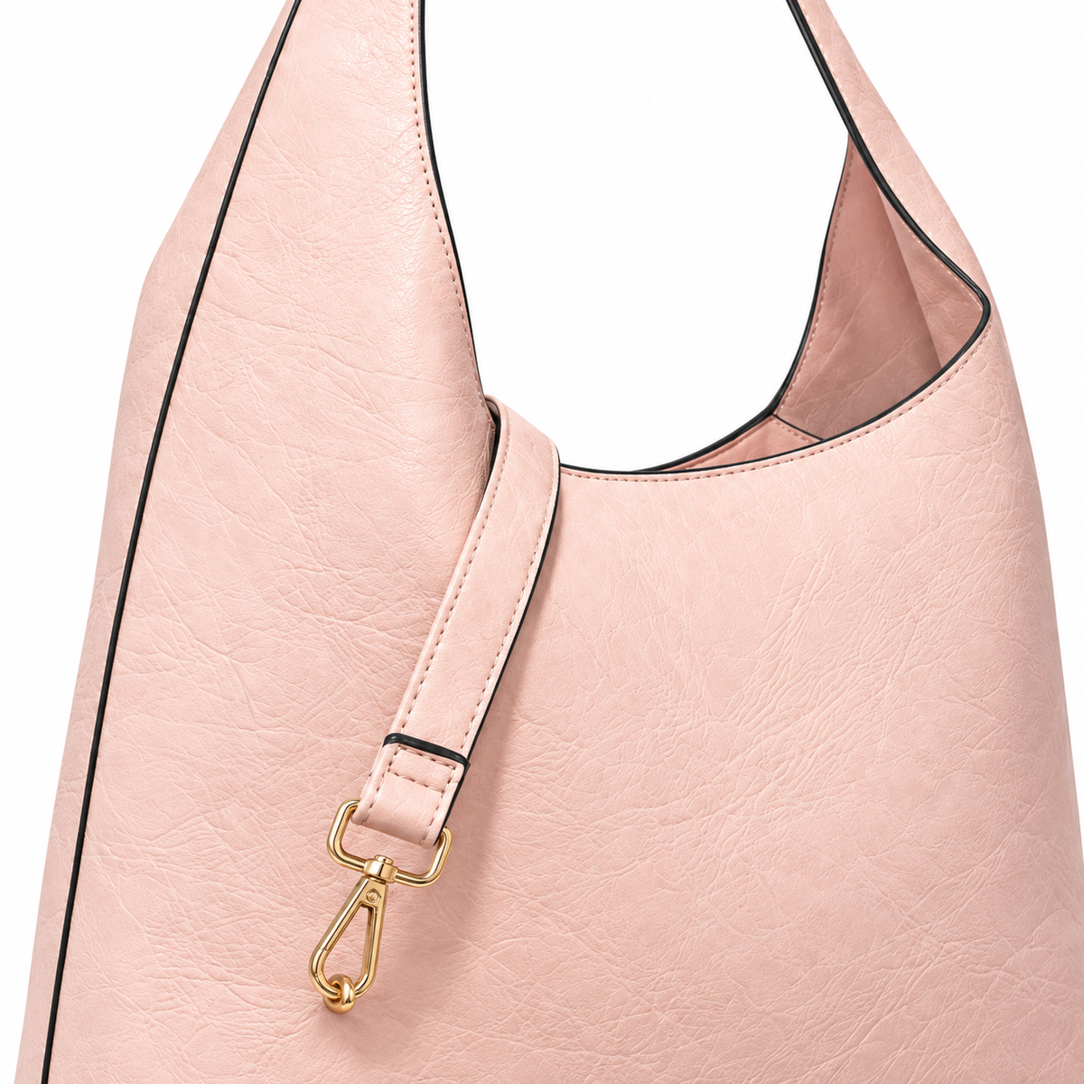 Hobo rosa empolvado Cala - detalle