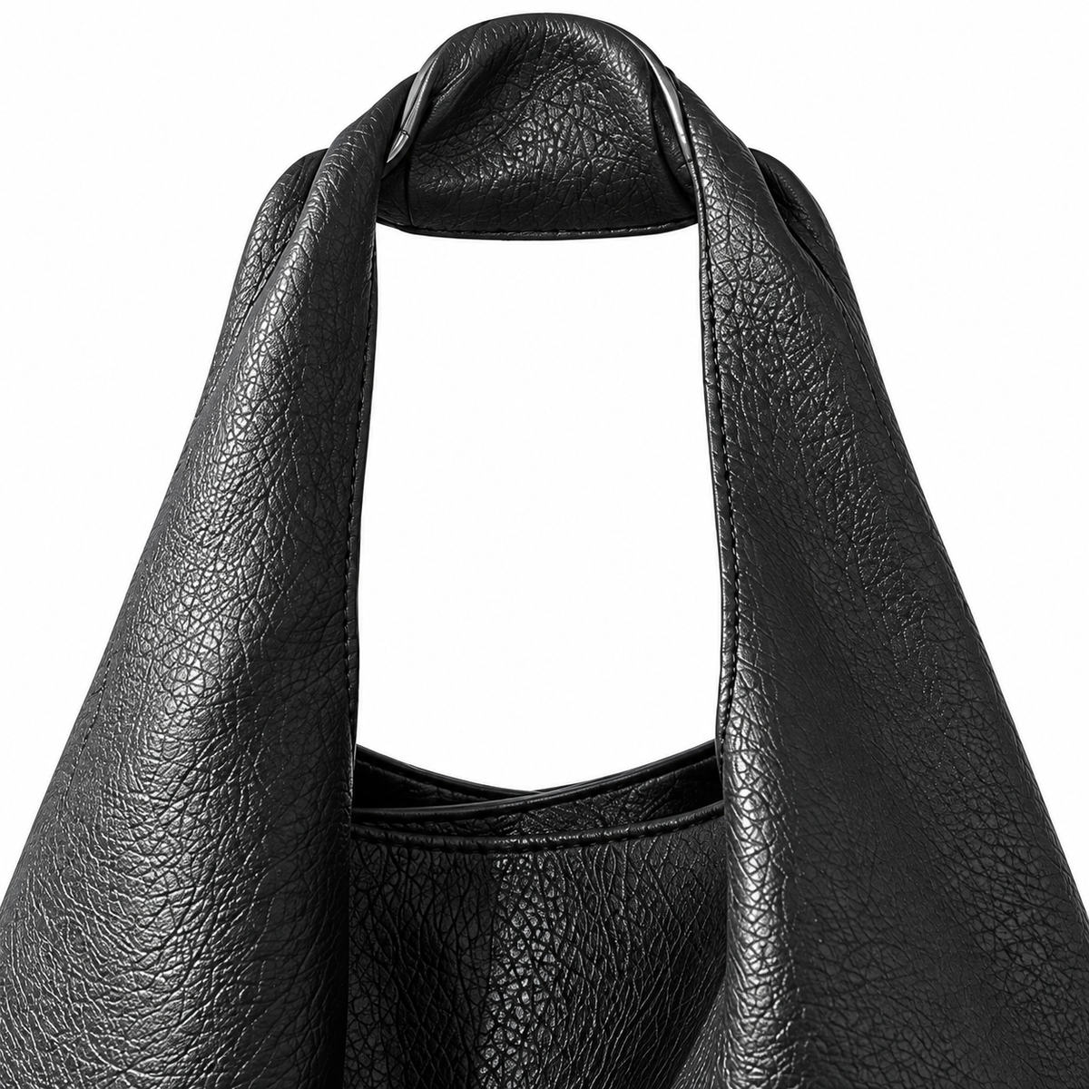 Hobo negro anudado Noa - detalle asa