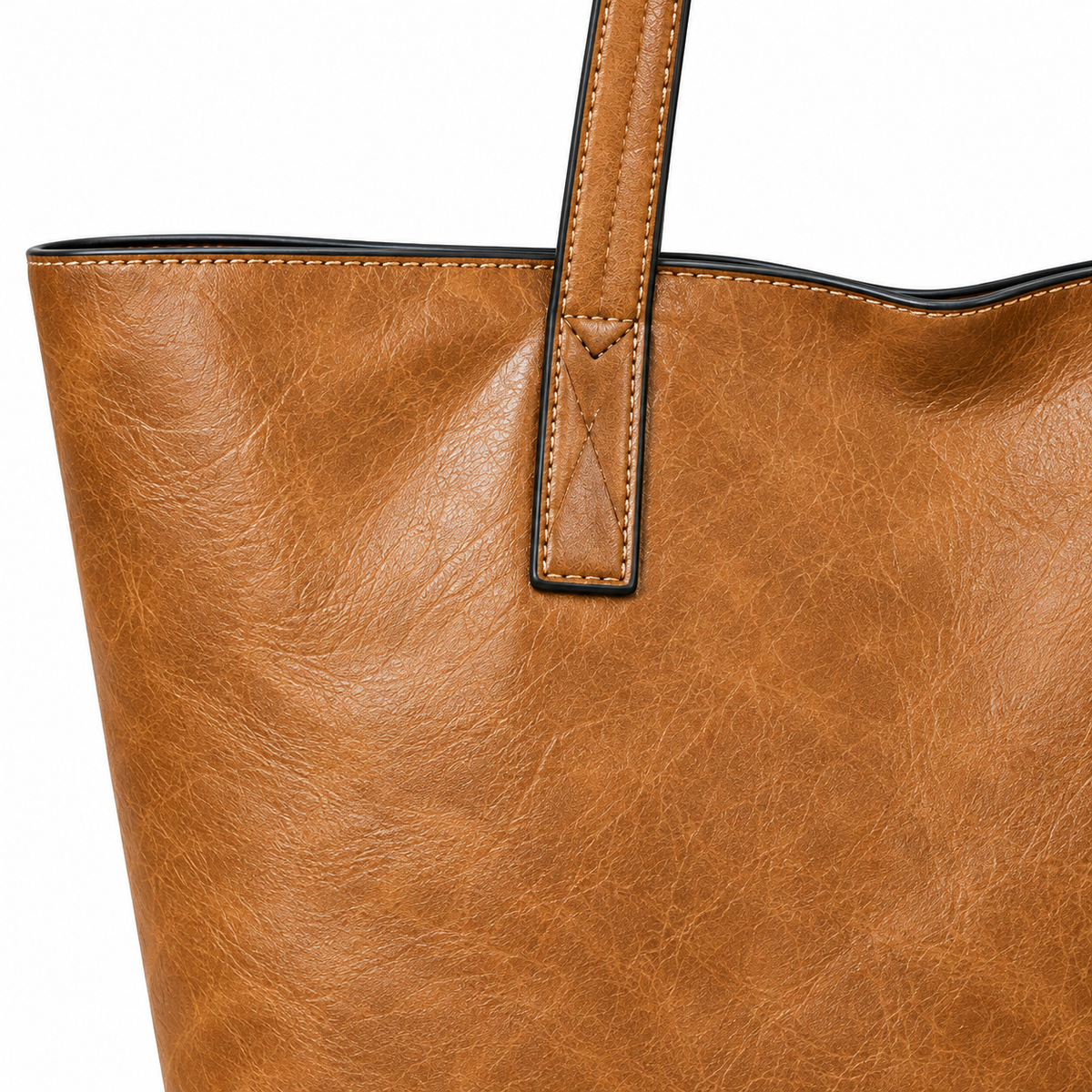 Tote camel Toscana - detalle