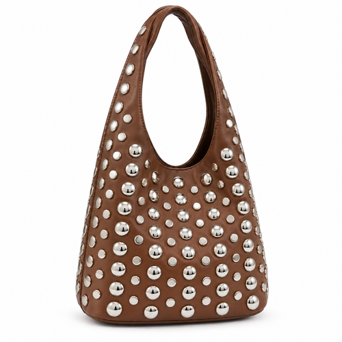 Bolso tachuelas plateadas Marrakech
