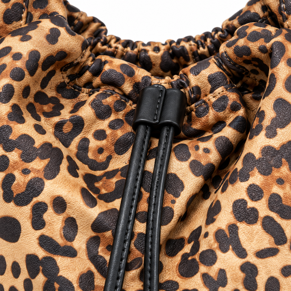 Bolso saco leopardo Sahara - detalle