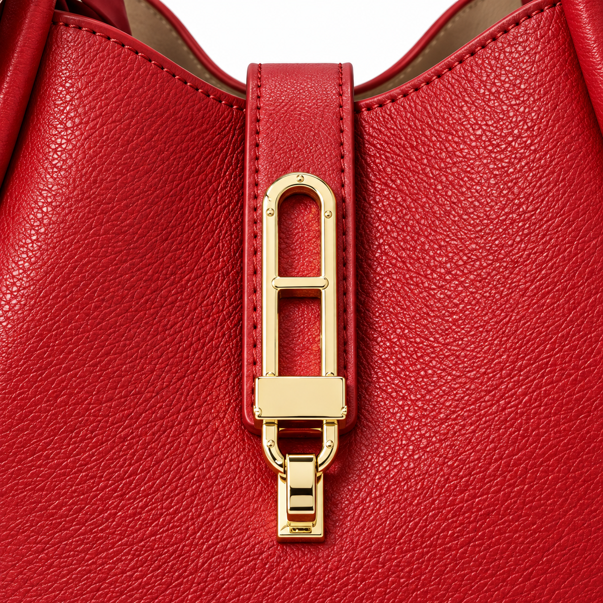 Bolso rojo Capri - detalle