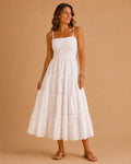 Vestido de encaje blanco