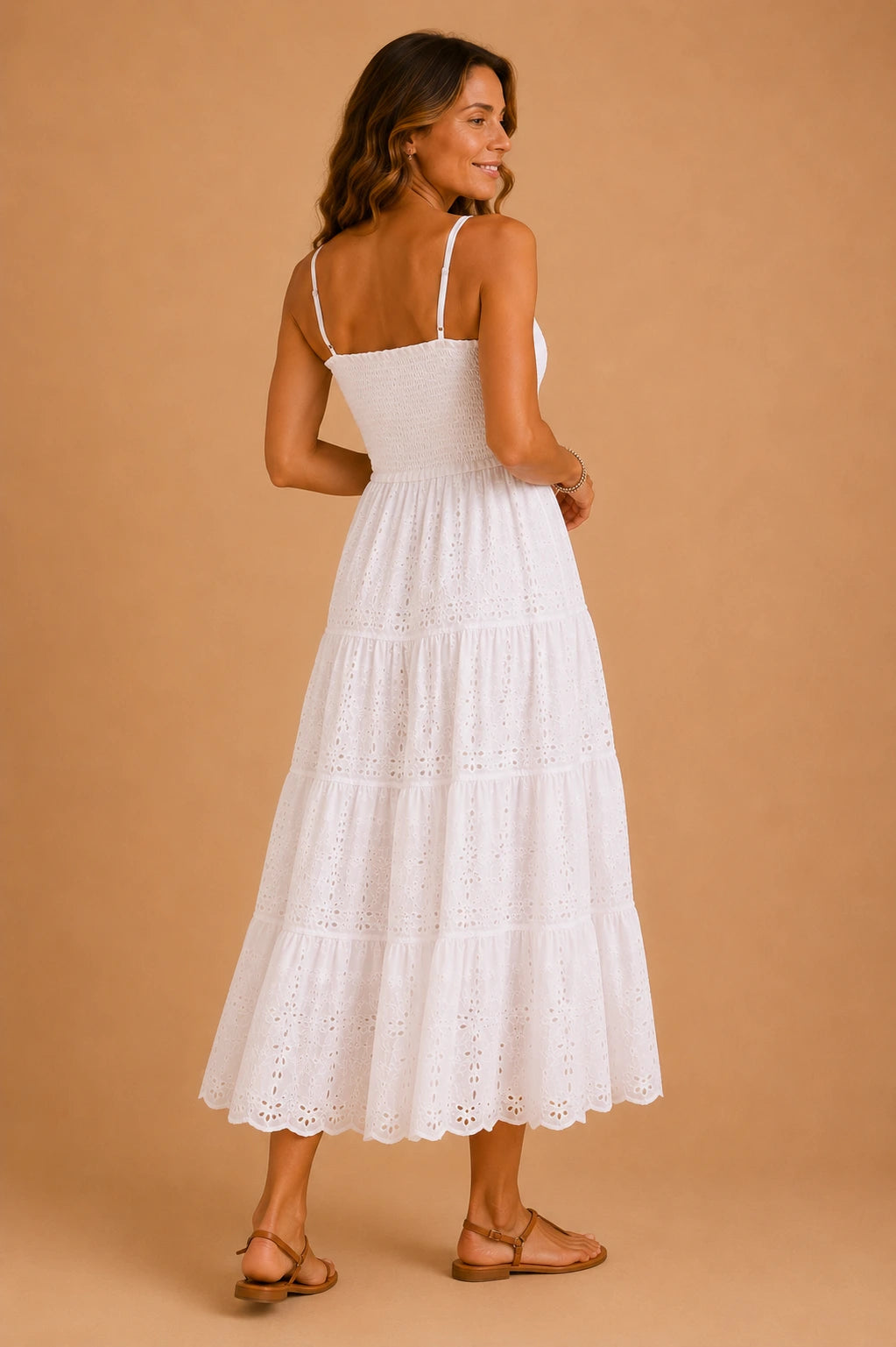 Vestido de encaje blanco