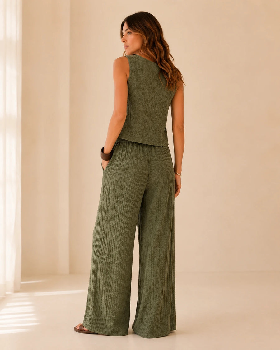Conjunto co-ord crinkle